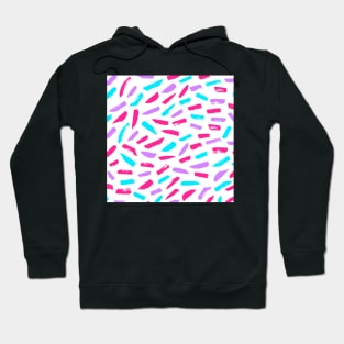 Pop of Pink, Purple, and Blue Pigment Pattern Hoodie